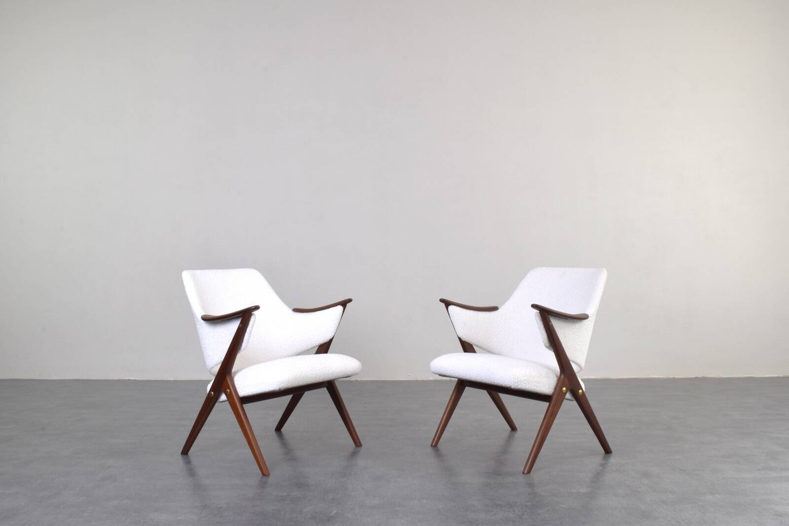 Fauteuils Mid-Century en Teck Knott de Brunstad Møbelfabrikk, Norvège, 1960