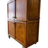 Vintage wooden baker's cupboard / large industrial cupboard