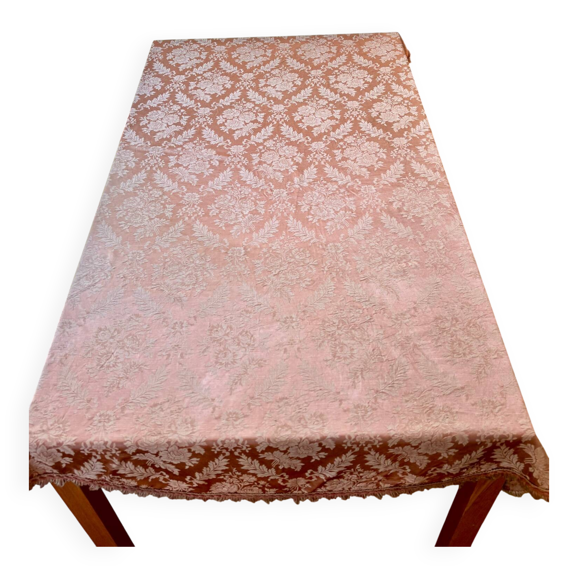 Nappe en soie damasse 19th