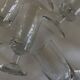 Set of 9 modernist half crystal water wine roller glasses 1960