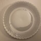 Product BHV Set of 6 flat plates in Limoges porcelain relief 1960