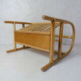 Rattan magazine holder