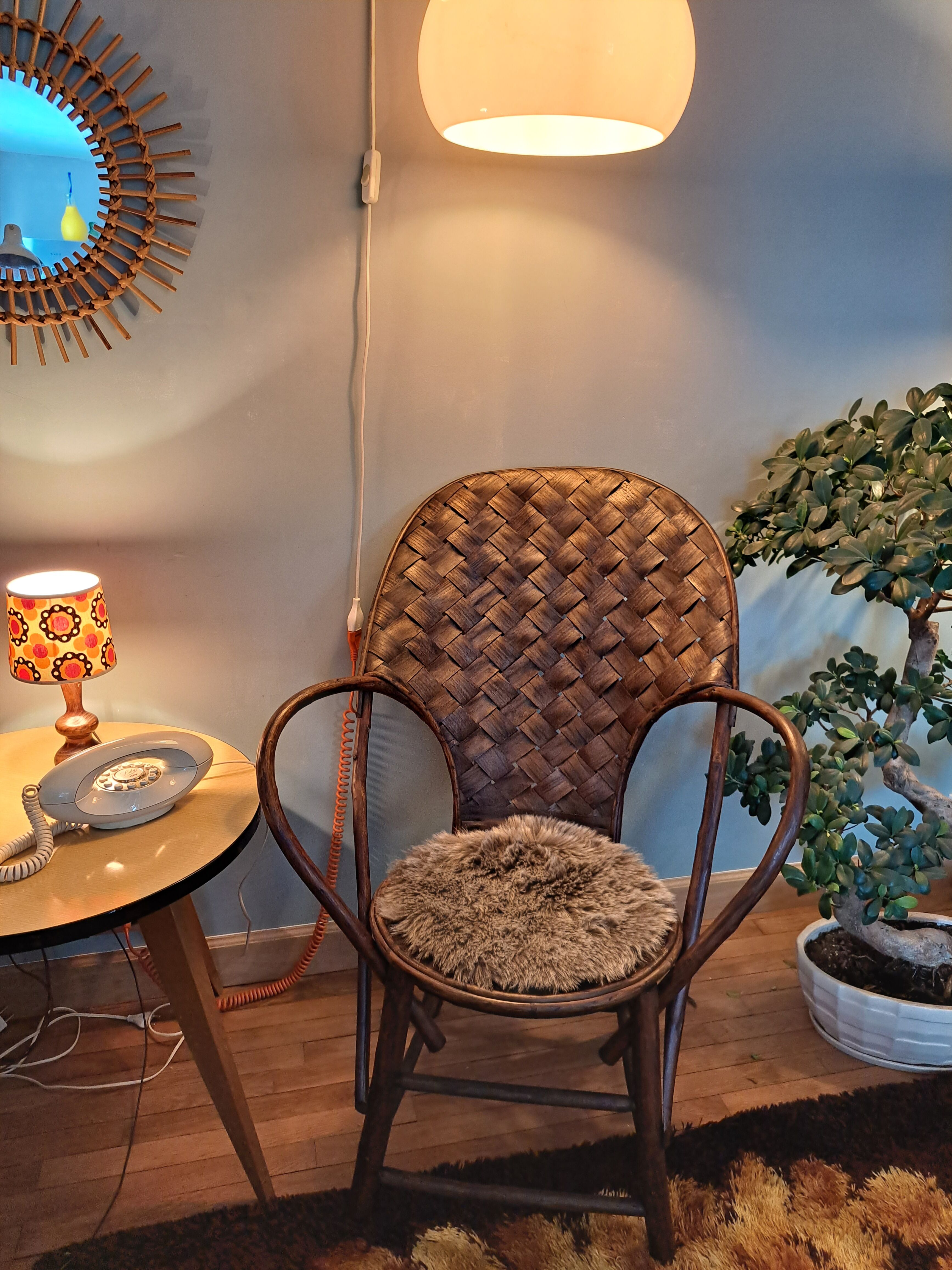 Chestnut armchair from Limousin