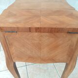 Louis XV style walnut veneer sewing table
