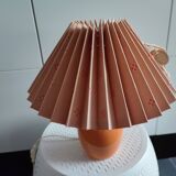 Danish ceramic and fabric bedside lamp by Lene Bjerre