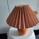 Danish ceramic and fabric bedside lamp by Lene Bjerre