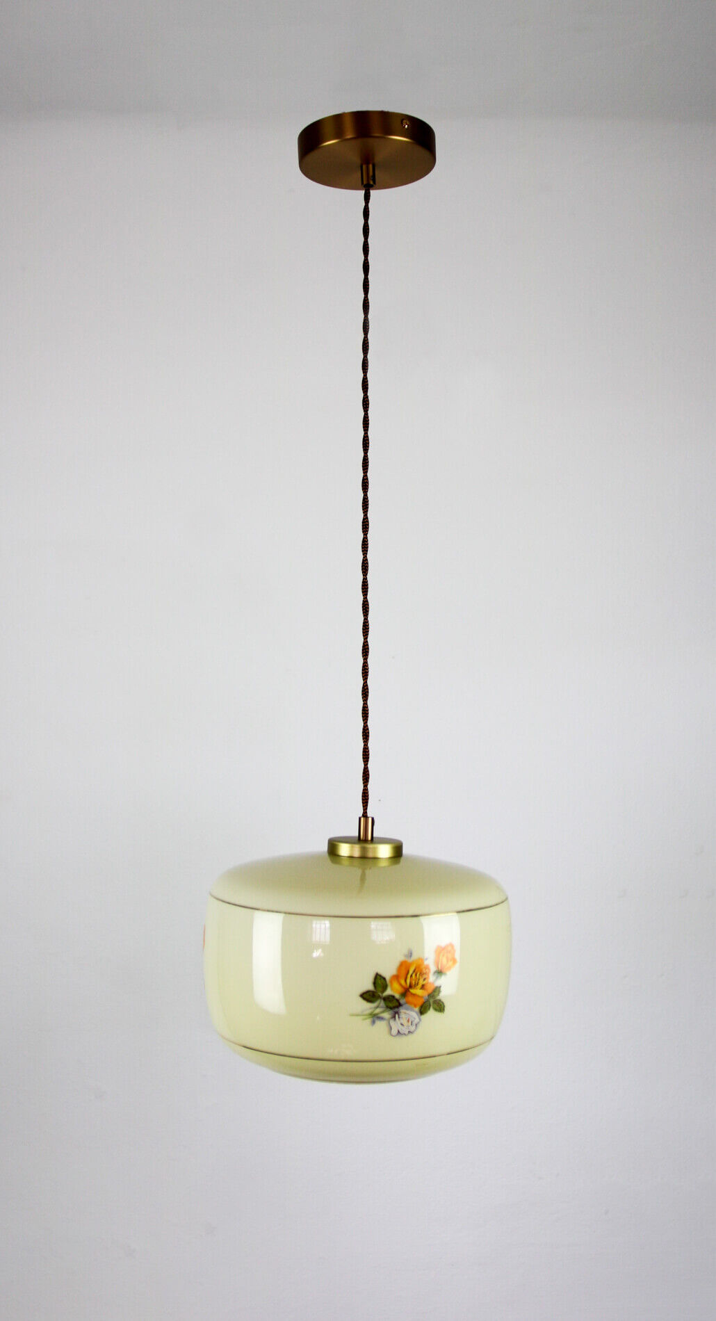Vintage glass pendant light