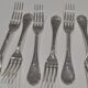 Lot de 6 fourchettes marly christofle