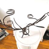 Vintage steel photophore holder 70s
