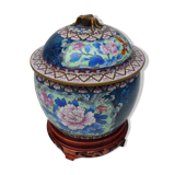 Pot couvert en cloisonné