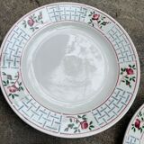 Flat plates Sarreguemines model Christiane