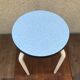 Formica blue stool