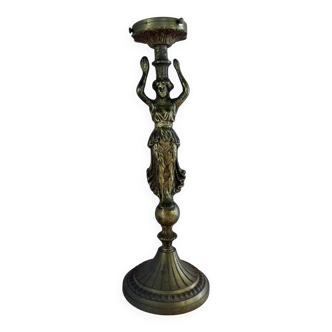 Pied de lampe en bonze