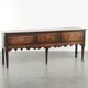 English antique oak sideboard with 3 drawers from the early 18th century