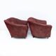 Pair of Gio Ponti Mid-Century Modern Velvet Armchairs for Casa e Giardino