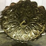 Pair of bronze tassel candlesticks