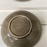 Lot of 2 small aperitif dishes blue grey sandstone Pornic