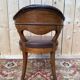 Fauteuil de bureau – Style Napoléon III – Chêne et cuir – XIXe s.