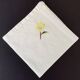 Lot de 6 serviettes en coton brodées