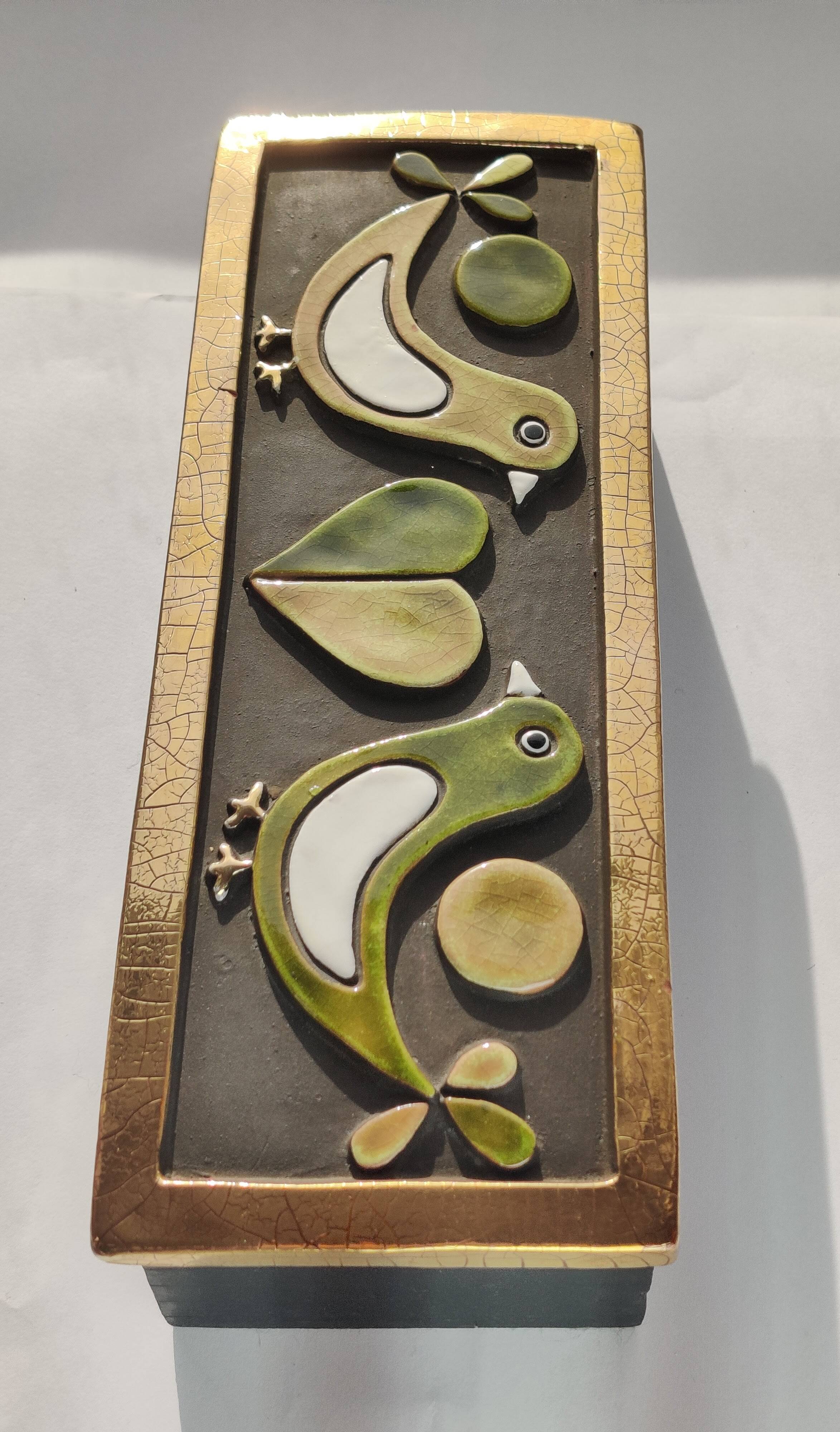 Coffret, boîte à bijoux "colombes" Mithé Espelt