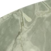Table d'appoint ronde en marbre, table à plantes sur roulettes, années 1970