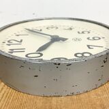 Industrial factory wall clock from Chronotechna, 1950s