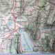 Old map of Geneva, Lausanne, Thonon, Nantua, Annecy.
