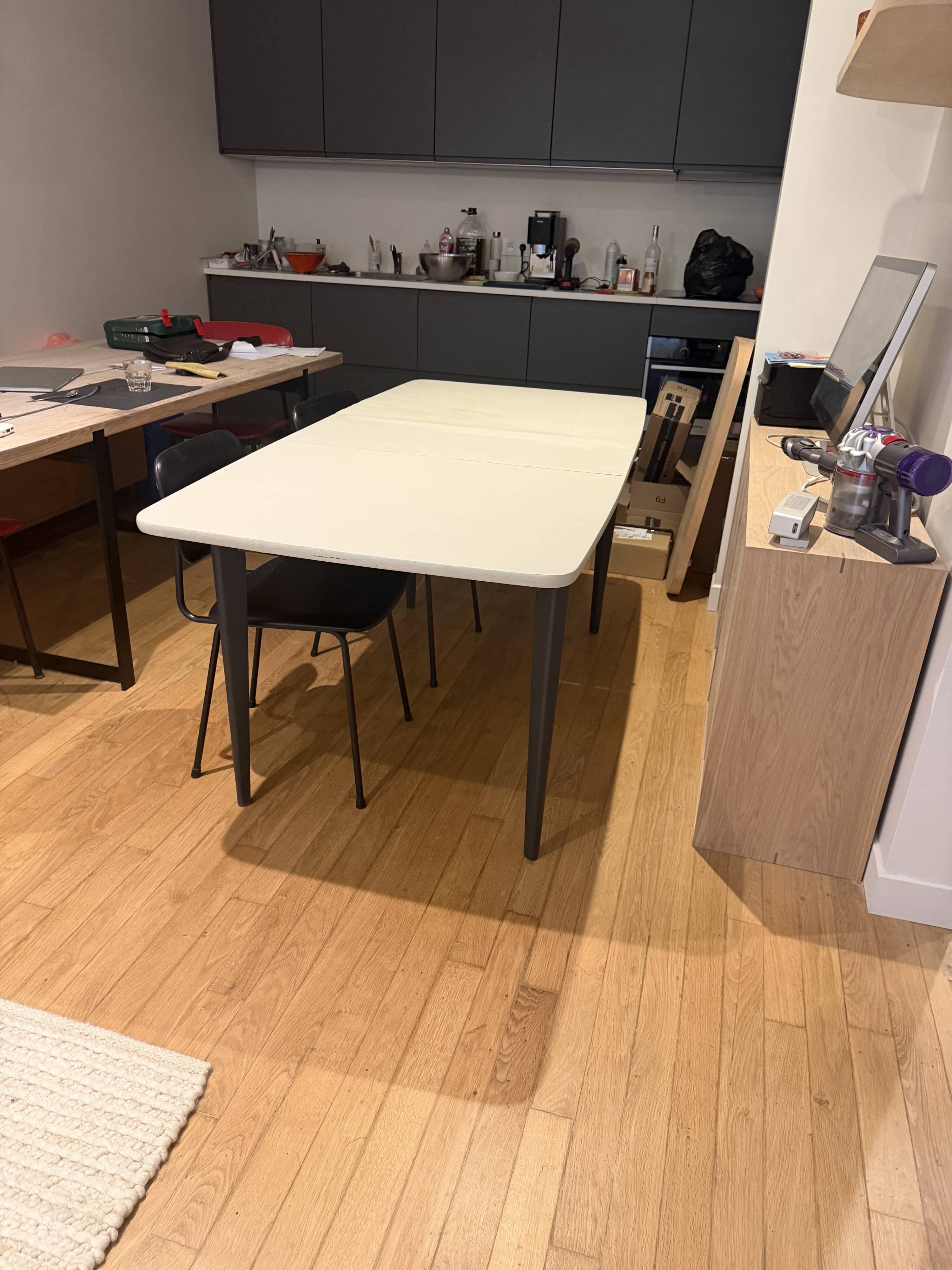 extendable table 1950s Danish design
