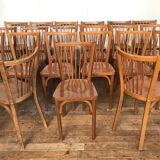 Rare series of 50 chairs Baumann fanett vintage design 1950 1960