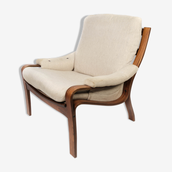 Fauteuil en palissandre design danois, années 1960