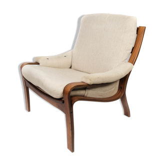 Fauteuil en palissandre design danois, années 1960