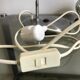 Vintage brushed metal eye ball desk lamp
