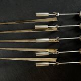 5 wall lights, brass wall candle holders Pierre Forssell, Skultuna
