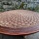 Coffee table and 3 rope stools from the 1970s.