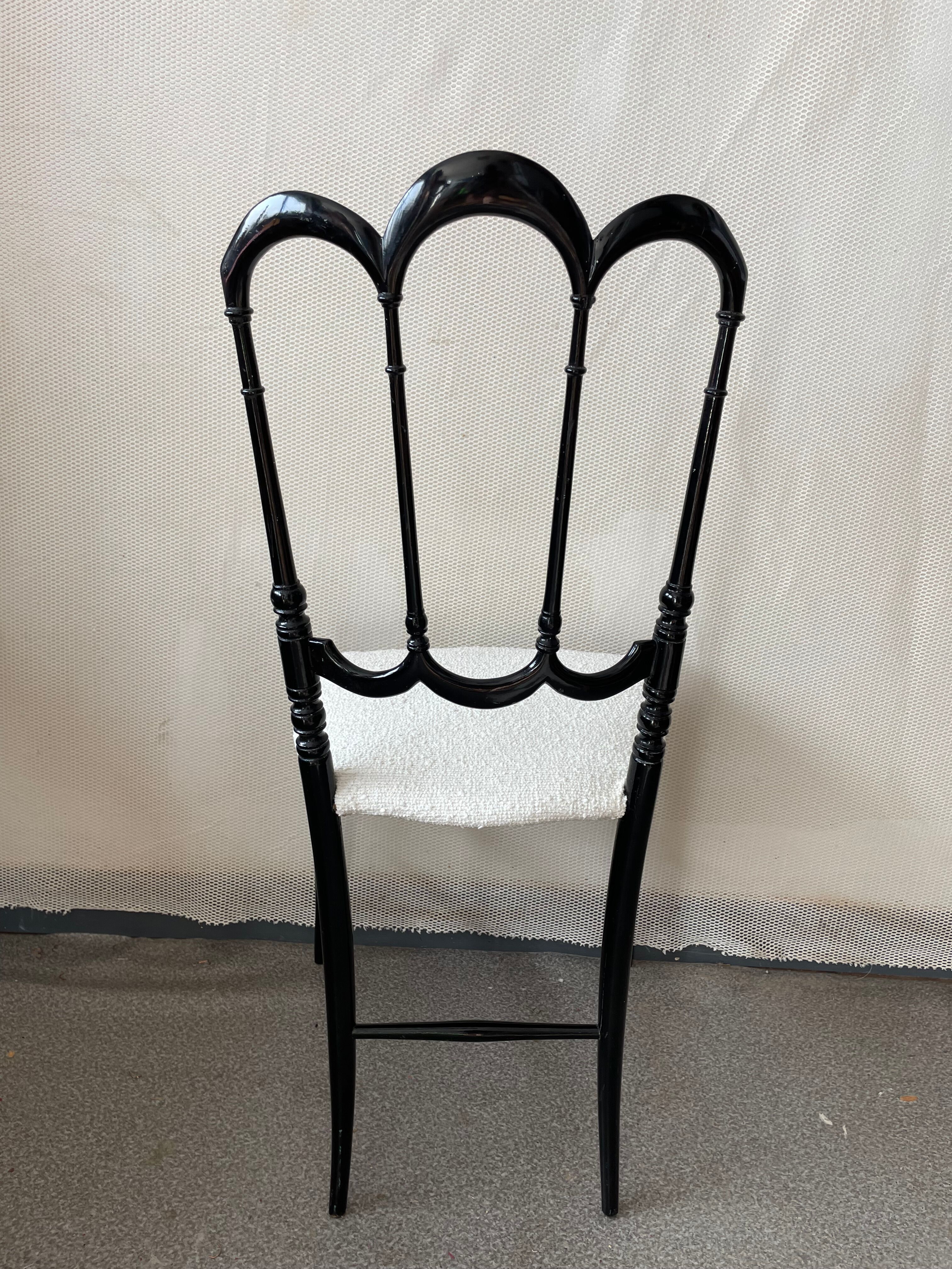 Chair Napoleon black chiavari Gessef