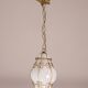 Extraordinary Venetian Lantern in Murano Reticello Glass, 1940s