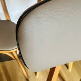 4 Bistro Chairs, Medium Varnished Oak (Baumann), Compass Legs