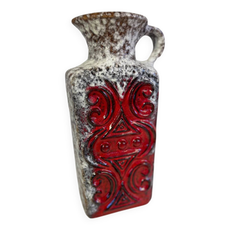 Vase rectangulaire West Germany « Fat Lava »