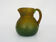 Pitcher in orange and green marble glass paste. Signed Georges De Feure for Daum