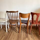 Set of 4 mismatched chairs
