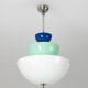 Rare 1980s Memphis style Murano glass chandelier / pendant lamp - Tre