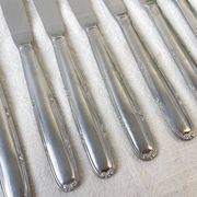 8 vintage stainless steel knives made in France