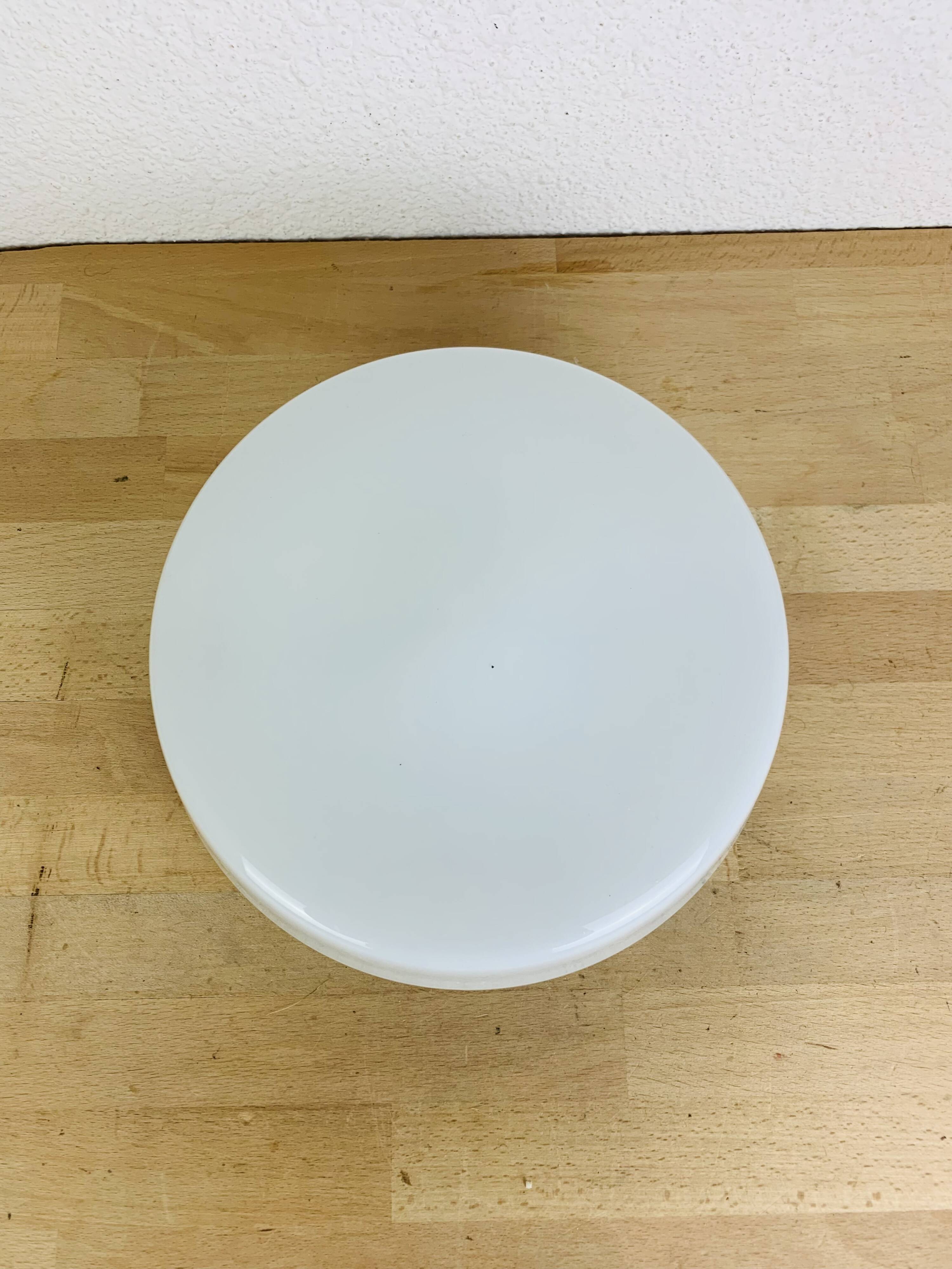 Round opaline wall lamp by RZB Leuchten, vintage