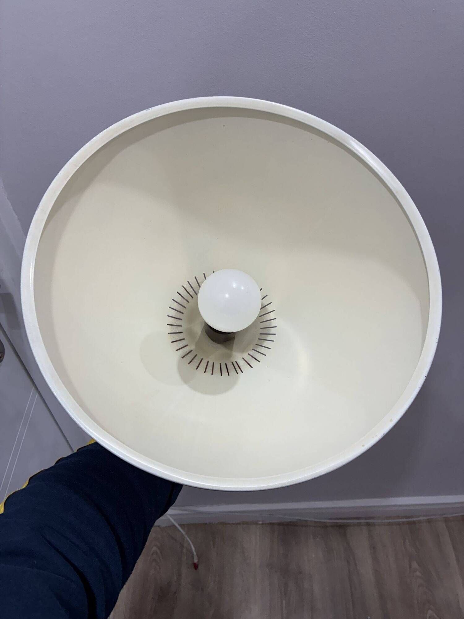 Lyfta Diabolo pendant lamp with radial perforation, 1960s