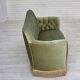 1960s, Danish 2-seater sofa, light green furniture velour, ash wood.