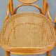 Set of 2 light brown bentwood Thonet style chairs model "Long John"