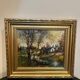 Oil painting on canvas C. Dumont