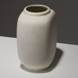 Oval matte ceramic vase, 1930s