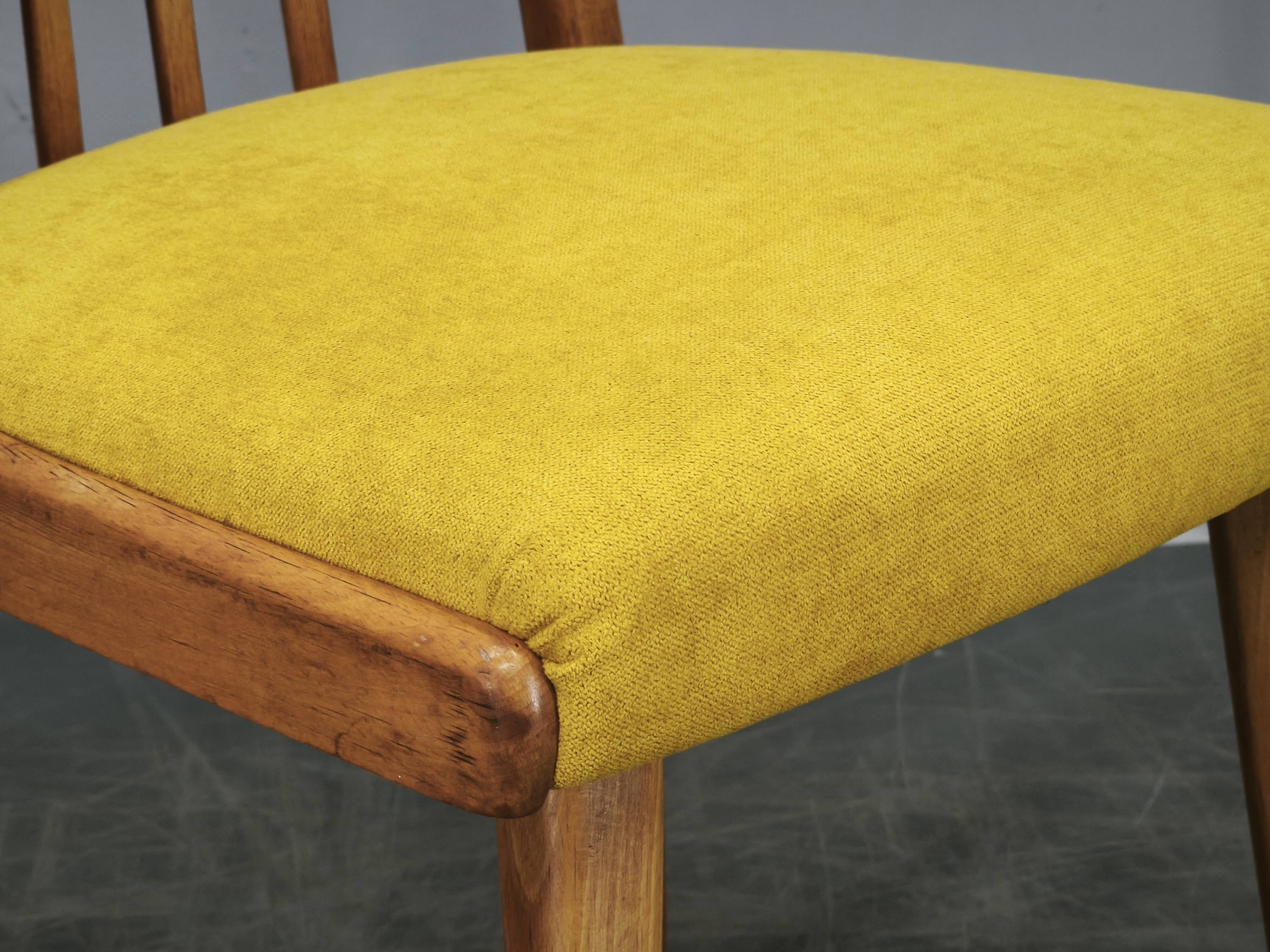 Set of 4 Mid-Century TON Beech Dining Chairs, Czechoslovakia, 1970s