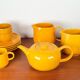 Mid-century modern space age German ceramic tea service from Heidelberg by Melitta, 1960s, set of 10.